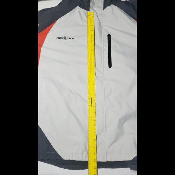 Free Tech Jacket Mens Sz 2XL50-52 Fleece Lined Soft Shell Zipper Water Resistant - Picture 9 of 10